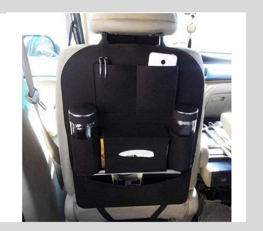 Multi-Pocket Car Seat Back Organizer – Smart Storage for a Cleaner Drive