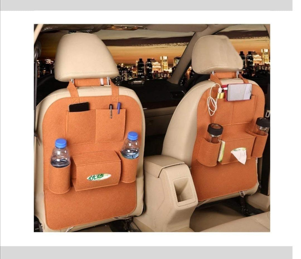 Multi-Pocket Car Seat Back Organizer – Smart Storage for a Cleaner Drive