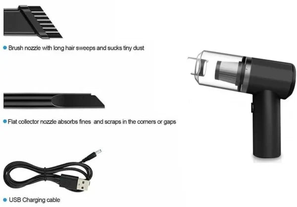 KEEP YOUR CAR & HOME SPOTLESS WITH OUR PORTABLE CLEANER!